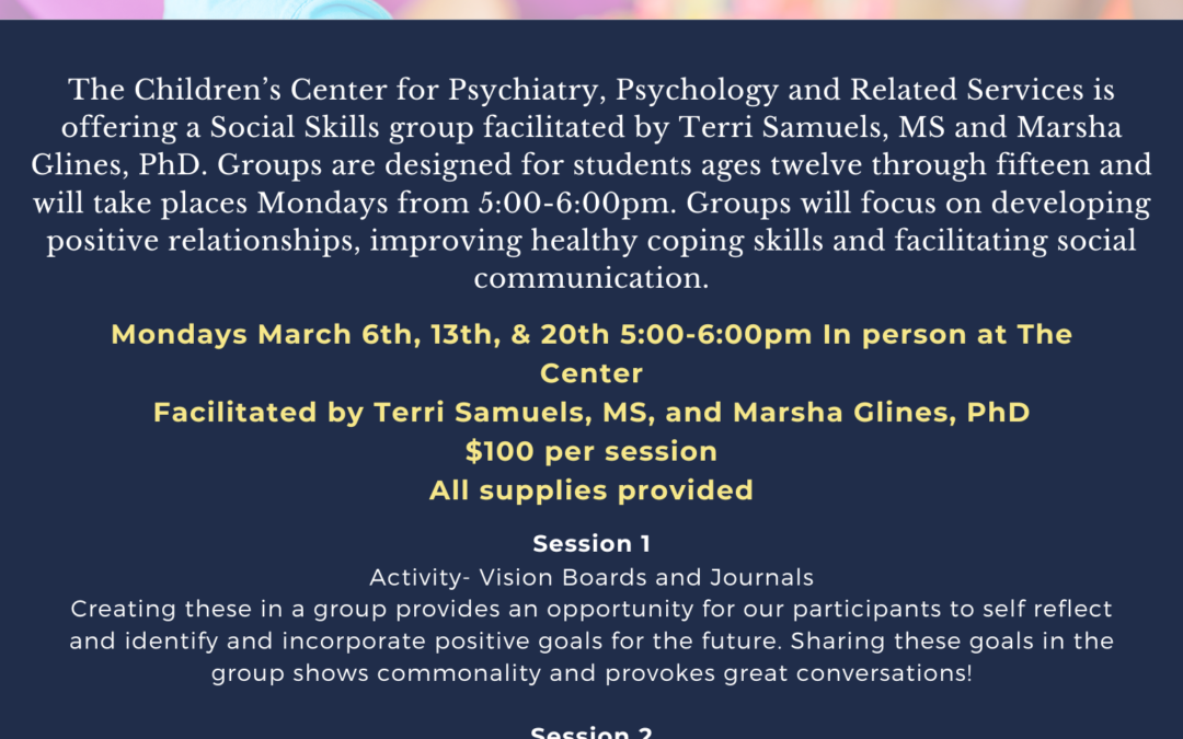Social Skills Group Spring 2023