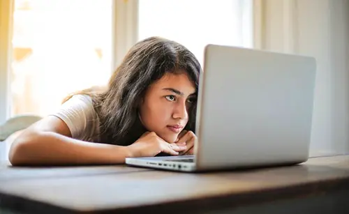Girl on Laptop