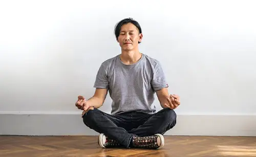 Man Meditating